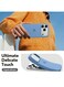 Mobcos iPhone 17 Pro Blue Elite Logo Premium Silicone Magnetic Wireless Charging Case for iPhone   Silky Soft Touch   Military-Grade Shockproof Protection   Strong Magnetic Compatibility   Luxury Slim Cover