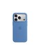 Mobcos iPhone 17 Pro Blue Elite Logo Premium Silicone Magnetic Wireless Charging Case for iPhone   Silky Soft Touch   Military-Grade Shockproof Protection   Strong Magnetic Compatibility   Luxury Slim Cover