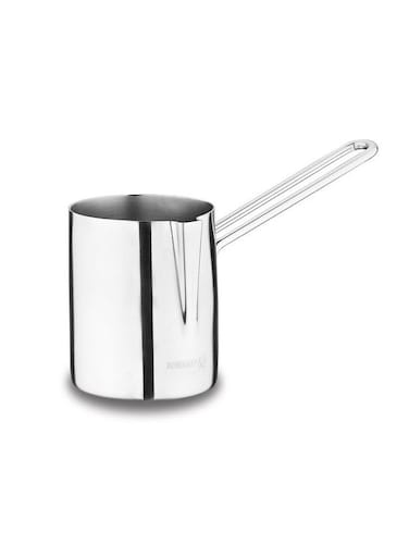 Proline Turkish Coffee Pot 5 Cups   Stainless Steel Moka Espresso Pot   Arabic Greek Coffee Maker   Silver - KA297 Silver