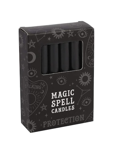candles ''Protection'' Spell Candle - Pack of 12, Black