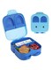 JZS Bento Kids Lunch Box, Ideal Leak-Proof Bento Box for Kids,3 Compartments for On-the-Go Meals BPA-Free Microwave &amp; Dishwasher Safe(Blue)