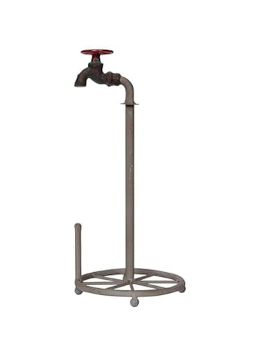 Creative Co-Op Rustic Metal Faucet Paper Towel Holder