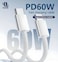 1st Wave USB-C to USB-C Cable 1M &ndash; Ultra-Fast 60W Power Delivery, High-Speed Data Transfer, Reinforced Braided Design for Maximum Durability, Compatible with Smartphones, Tablets &amp; Laptops &ndash; Blue