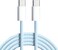 1st Wave USB-C to USB-C Cable 1M &ndash; Ultra-Fast 60W Power Delivery, High-Speed Data Transfer, Reinforced Braided Design for Maximum Durability, Compatible with Smartphones, Tablets &amp; Laptops &ndash; Blue