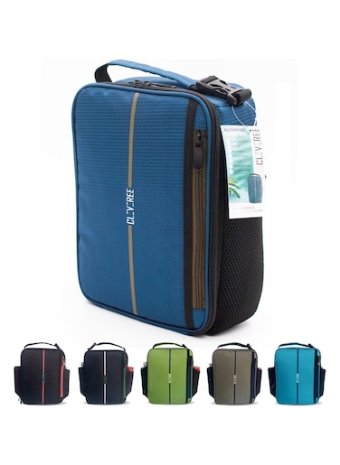 Lunch Bag for adults teens children and kids for work and school (Navy Blue)