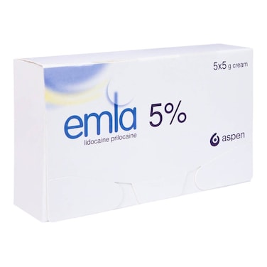 Aspen Emla Skin Numbing Topical Anaesthetic Cream 5 g 5's