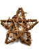 Ougual Natural Rattan Vine Stars Decoration 4-Inch 10PCS RStar-9cm-02