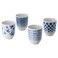 Mug, Feldspar Porcelain, Blue/White Patterned, 22 cl