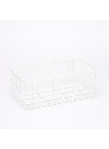 Box Maisan Single Wall Mounted Basket White