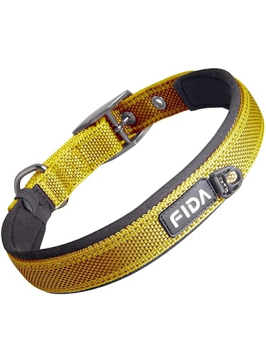 FIDA Heavy Duty Reflective Dog Collar, Large