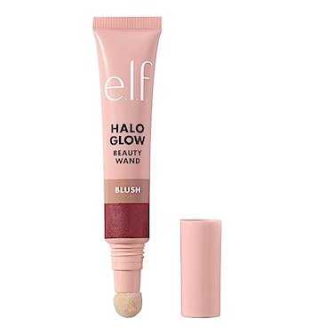 E.L.F. Halo Glow Blush Beauty Wand, Liquid Blush Wand For Radiant, Flushed Cheeks, Infused With Squalane, Vegan &amp; Cruelty-Free, Berry Radiant
