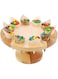 7.5-Inch Circular Food Cone And Sushi Hand Roll Display Stand: Perfect For Restaurants, Catered Events, And Buffets - Holds 10 Cones - Made From Organic Bamboo - 1Ct Box - Restaurantware