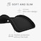 Oppo Reno12 Pro Case, Thin TPU Cover with Camera Protection Anti-Scratch Slim Fit Flexible Phone Case for Reno 12 Pro 5G Black