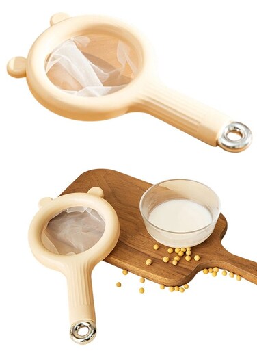 Fine Mesh Food Strainer with Handle, Juice and Milk Mesh Filter for Kitchen Soy Milk Yogurt and Fruit Juices