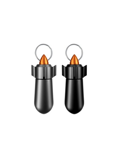 Pill Keychain Holder - Portable Aluminum Alloy Single Chamber Pill Container for Travel, Outdoor, and Everyday Carry (2 Packs) - Ideal for Men &amp; Women, Fits in Purse or Backpack.