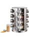 16-Piece Spice Sprinkler Bottle Set Silver/Clear 35 x 25 x 25cm