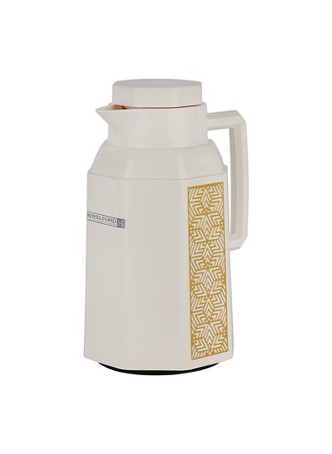 1.0 L (33.5 oz) Vacuum Flask- RF12136/ with Pink Glass Inner and PP Outer Body/ Keeps Your Drinks Hot or Cold, Asbestos-Free and Hygienic/ Leak-Proof and Portable Design Multicolor 1.0 L (33.5Liters