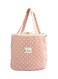 Polka Dots Insulated Lunch Bag Pink/White 17x15x18cm