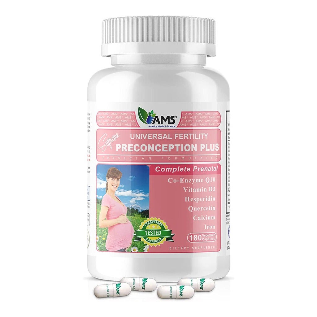 تسوق كبسولات AMS Preconception Plus النباتية، دعم ما قبل الولادة، مكمل ...