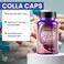 كبسولات AMS Colla Caps المضادة للشيخوخة مع الكولاجين المائي عالي القوة وفيتامين C، عبوة من 60 كبسولة