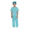 Mad Toys Doctor Surgeon Kids Professions Career Dress Up Roleplay Halloween Theme Party Costumes, Large 7-8 Years