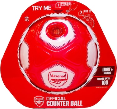Smart Ball Liverpool Arsenal Counter Ball With Light &amp; Sound (Red/White, One Size)