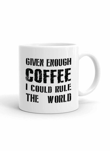 Your Wall Funny Coffee Quote Printed Ceramic Coffee Mug 325ml, Perfect Gifting by Spoil Your Wall