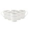 JUNA New Bone China Mug 355 ml - 6 piece Set Elegant White Coffee &amp; Tea Mug with Subtle Texture for Daily Use, Brunch, Coffee Station, Ramadan, Eid, Diwali &amp; Gifting (Set of 6)