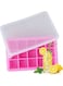 Ice Cube Trays Release Silicone 15 Grids Ice Trays with Spill-Resistant Removable Lid Stackable DIY Home Ice Cube Molds for Chilled Drinks Assorted 19.5*4*12.5cm