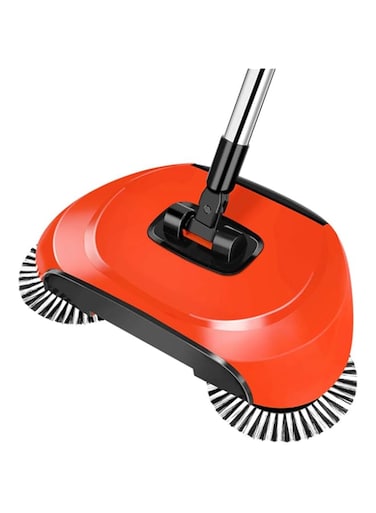 LISYS Automatic Sweeper Broom, Hand Push Non-Electric Cordless 360 Degree Rotating Floor Cleaner, Broom, Dustpan And Trash Can 3 In 1 Cleaning Sweeping Tool