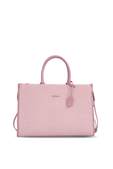 London Ladies Bag M1   Women&rsquo;s Elegant 15.6 inch Laptop Tote Bag Classy Computer Briefcase Pink