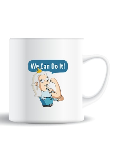 Premium Quality Two Sided Printed Coffee Mug Tea Cup We Can Do It-01 For Home Office, Kids Men Women