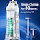 H2ofloss Water Flosser Professional Cordless Dental Oral Irrigator - Portable and Rechargeable IPX7 Waterproof Water Flossing for Teeth Cleaning,300ml Reservoir Home and Travel
