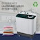 Star Track Green Twin-tub Semi-Automatic Washing Machine, Top-Load Washer with Lint Filter, Spin-Dry