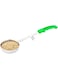 Restaurantware-Met Lux 4 Ounce Portion Ladle, 1 With Green Handle Portion Serving Spoon - Does Not Corrode, Dishwashable, Stainless Steel Portion Control Serving Utensil, Multipurpose