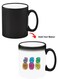 Color Changing Heat Sensitive Ceramic Mug, Image Revealed When HOT Liquid is Added! pineapple