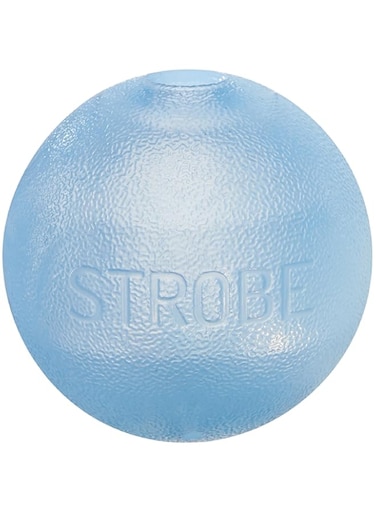 Planet Dog Orbee-Tuff Strobe Ball Blue Light Up LED Dog Toy