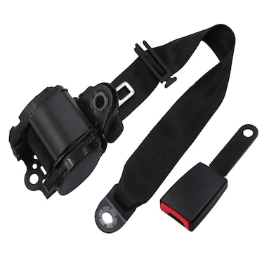 Universal 3-point Car Retrofit Seat Belt With Emergency Locking &ndash; Iron Buckle
