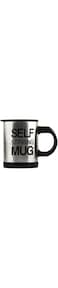 Generic Self Stirring Coffee Mug, Black/Silver