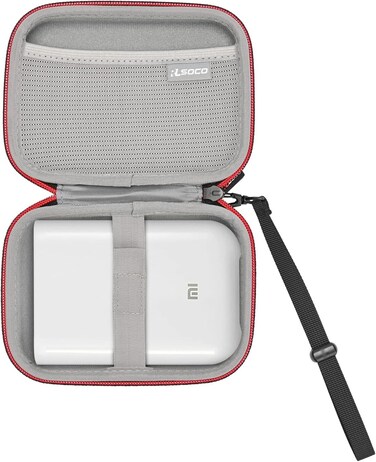RLSOCO Hard Case for Xiaomi/Liene 2x3&rdquo; Portable Photo Printer   Shockproof, Dustproof, Water-Resistant Storage Pouch with Adjustable Wrist Strap   Compact Design with YKK Zipper &amp; Scratch Protection