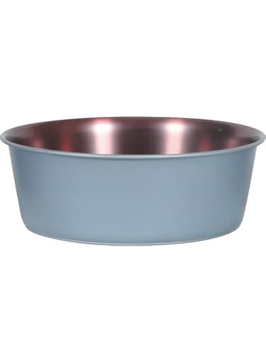Zolux Stainless Steel Non-Slip Dog Bowl, 2.7 Liter Capacity, Multicolor