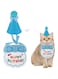 KASTWAVE 2 PCS Blue Pet Birthday Hat &amp; Scarf Set for Dogs &amp; Cats - Fun Party Accessories for Boys &amp; Girls