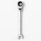 Fitto 8mm Dual-Head Ratchet Wrench Fixed Spanner, Reversible Ratcheting Double-Ended 8 mm Hand Tool