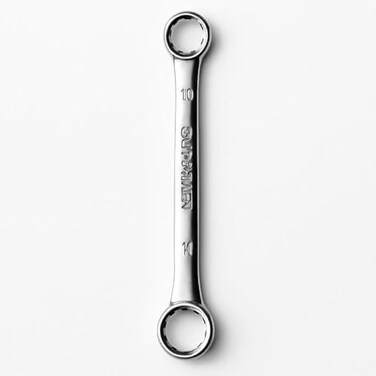 Fitto Dual Head Ring Spanner 10x11 mm Double End Box Wrench Chrome Vanadium Hand Tool