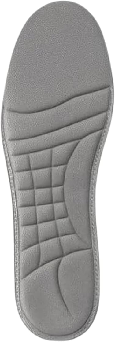 Fitto Foam Shoe Insoles Grey 1 Pair Size 35-46 - Cushioned Removable Comfort Insoles for Men & Women, Breathable Shock Absorbing Inserts