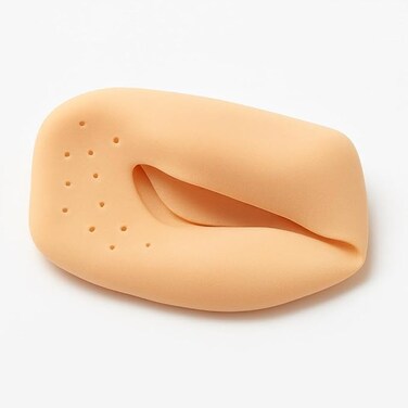 Fitto Skin Tone Gel Foot Cushions – Reusable Heel & Ball-of-Foot Pads for Blisters, Plantar Fasciitis, Shoe Inserts, Pain Relief, Anti-Slip