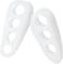 Fitto Feet Comfort Cushion White Gel Shoe Inserts Foot Pads for Heel &amp; Forefoot Pain Relief Anti-Slip Metatarsal Pad for Blister Prevention
