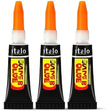 Fitto Extra Strong Super Glue - Instant Bond Cyanoacrylate Adhesive for Metal, Plastic, Wood, Ceramic, Rubber, Leather - Quick Dry Repair Glue 3g