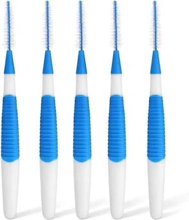 Fitto Interdental Brush Pack of 5 – Soft Between Teeth Cleaners for Braces, Implants, Plaque Removal, Oral Care, Dental Picks