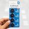 Fitto 3V Lithium Button Cell Coin Battery Pack of 5 for Watches, Remotes, Key Fobs, Calculators, CMOS